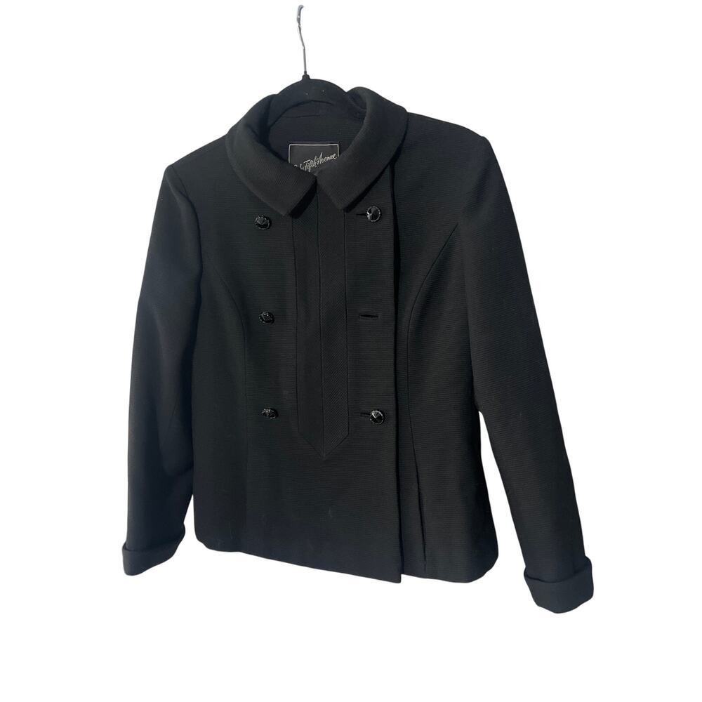 06 Vintage Saks Fifth Avenue Wool Blazer by Zecka Matlick Black Size M